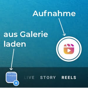 Instagram Reels 3 instagram reels aufnahme