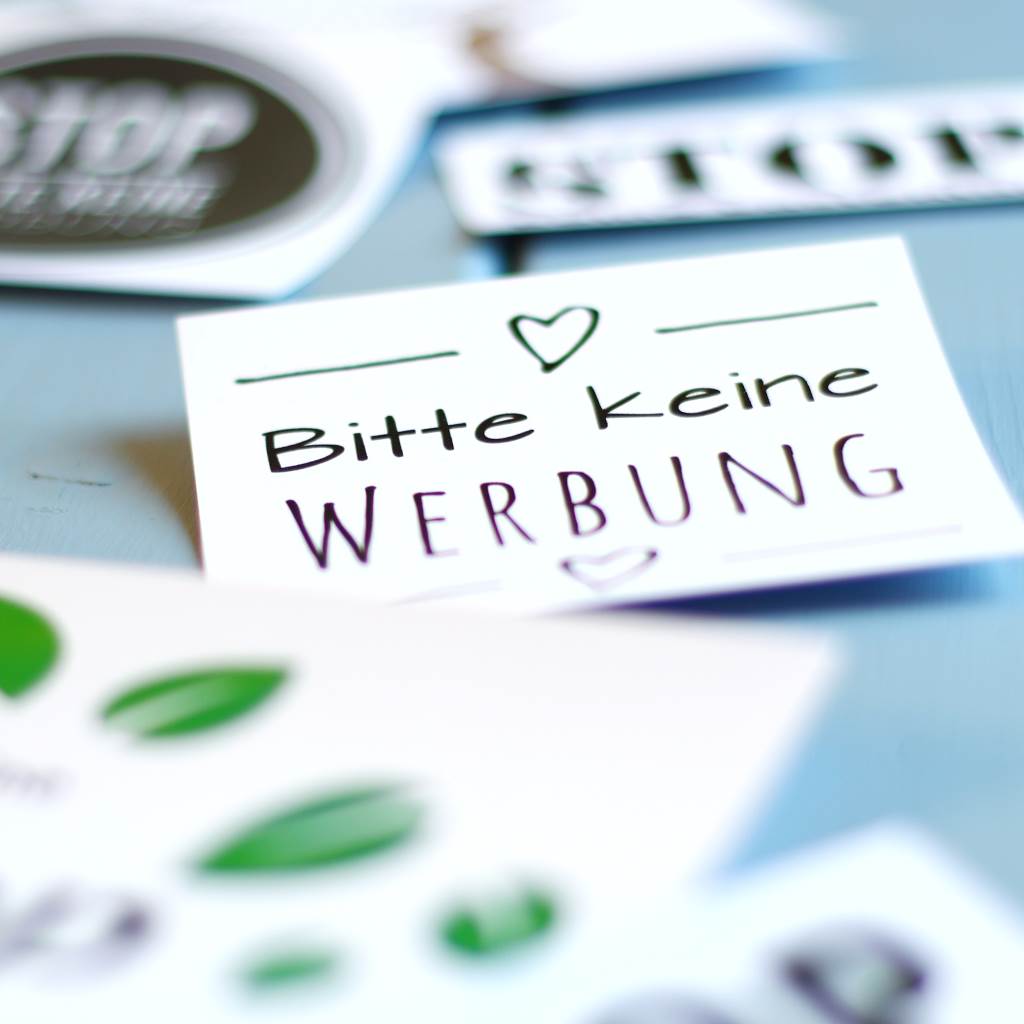 Keine Werbung Aufkleber kostenlose Vorlage